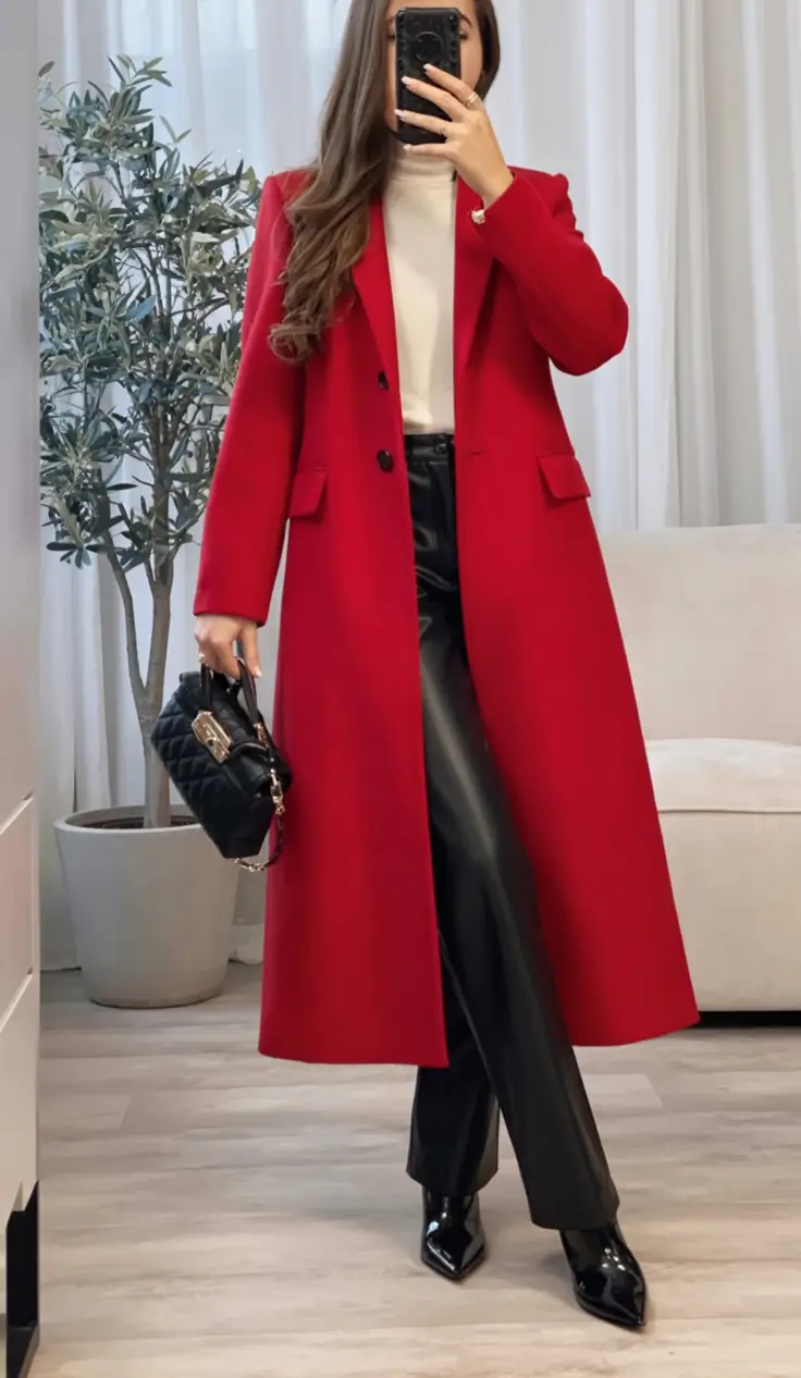 Fall 2025 Fashion Inspiration for Stylish Women Crimson Power for Fall Statements