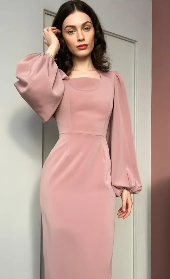 Fall 2025 Wedding Guest Dresses to Impress Muted Rose with Volume