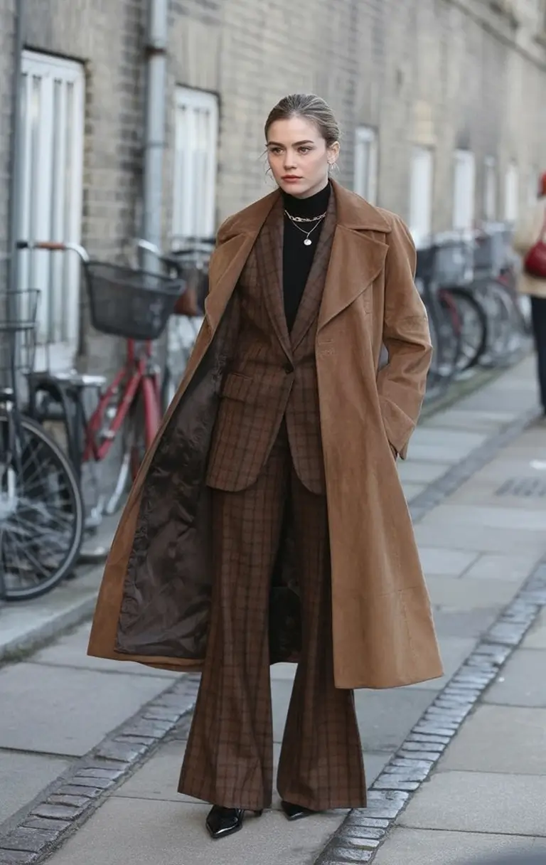 Fall Fashion 2025: Cute outfits Women Will Love Tailored Drama in Walnut Tones
