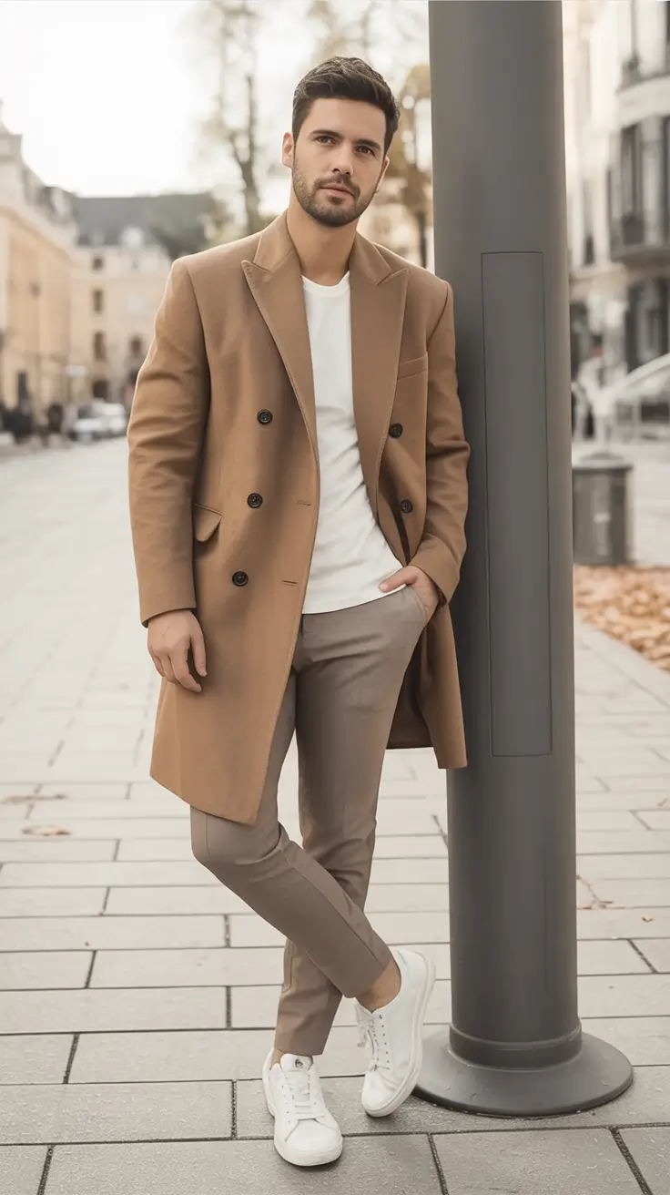 fall fashion guide - outfits for men 2025 Classic Camel Confidence