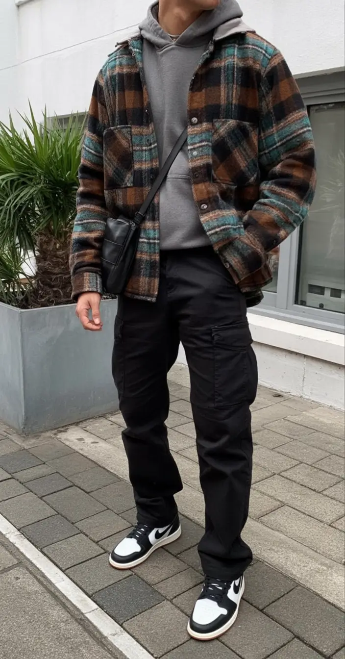 fall fashion guide - outfits for men 2025 Muted Flannel Utility