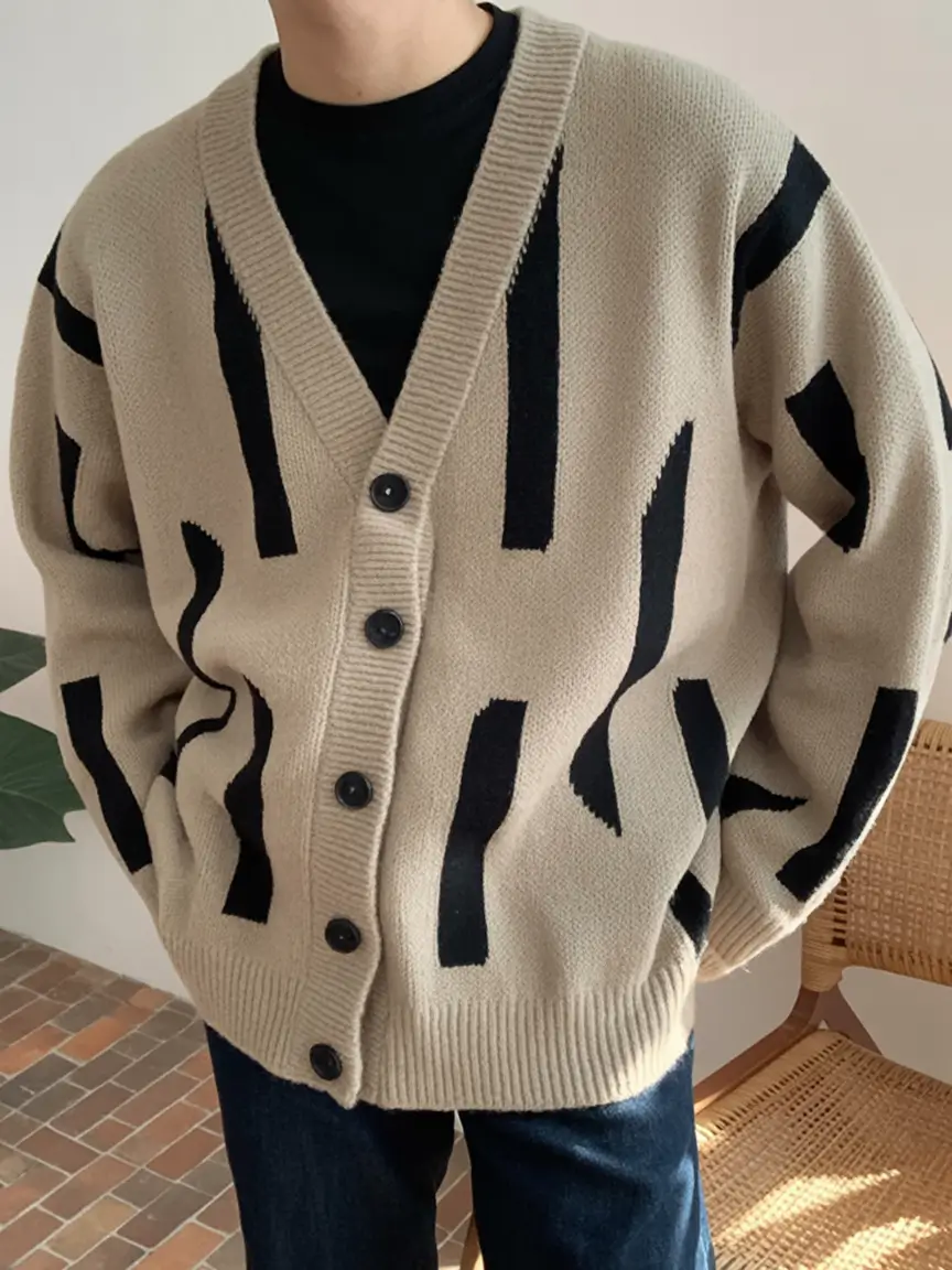 fall fashion guide - outfits for men 2025 Graphic Knit Mood