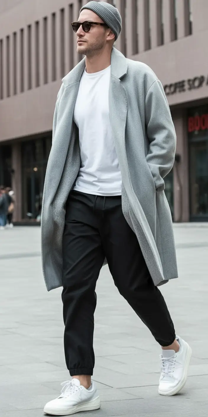 fall fashion guide - outfits for men 2025 Monochrome Edge, Relaxed