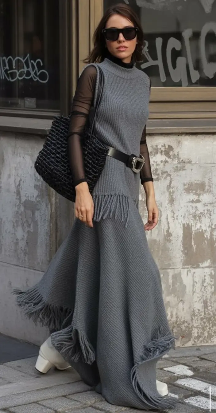 fall old money outfits ideas 2025 Fringe Theory in Charcoal