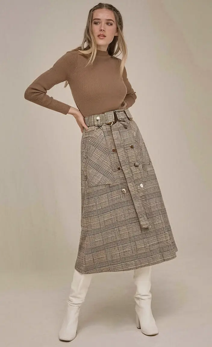 fall old money outfits ideas 2025 Vintage Check Meets Uptown Cool