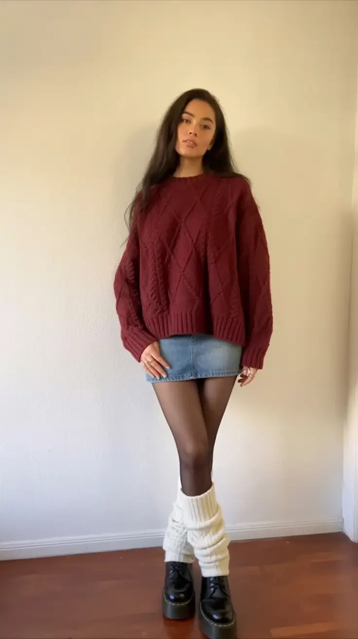 What to Wear This Fall: 2025 outfits Inspo for Women Mini Skirt Revival with Cozy Energy
