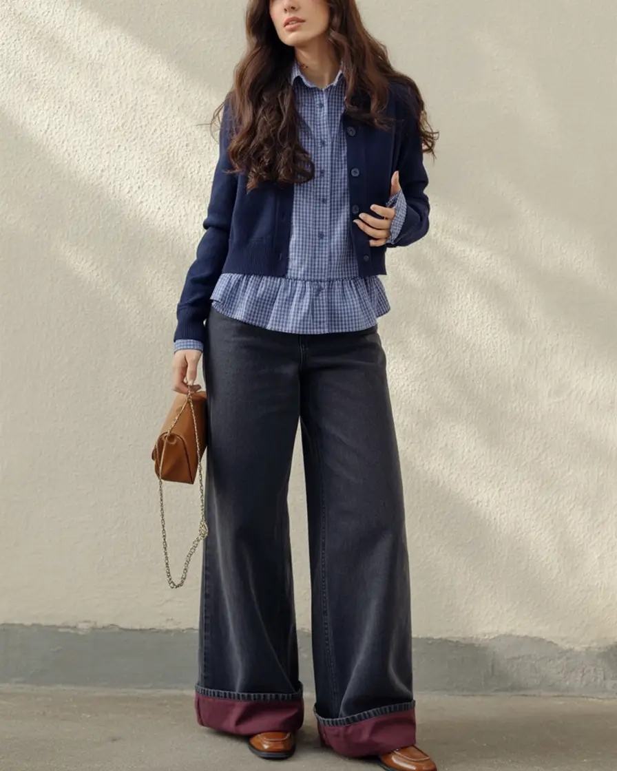 What to Wear This Fall: 2025 outfits Inspo for Women Classic Preppy with a Statement Cuff