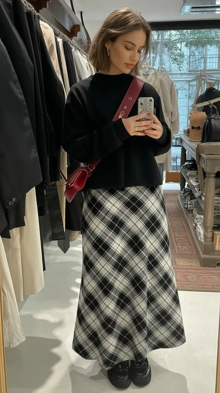 What to Wear This Fall: 2025 outfits Inspo for Women Modern Plaid Girlcore