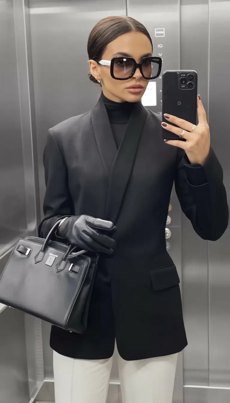Fall outfits ideas for a fashionable 2025 lookbook Monochrome Power Dressing With Edge