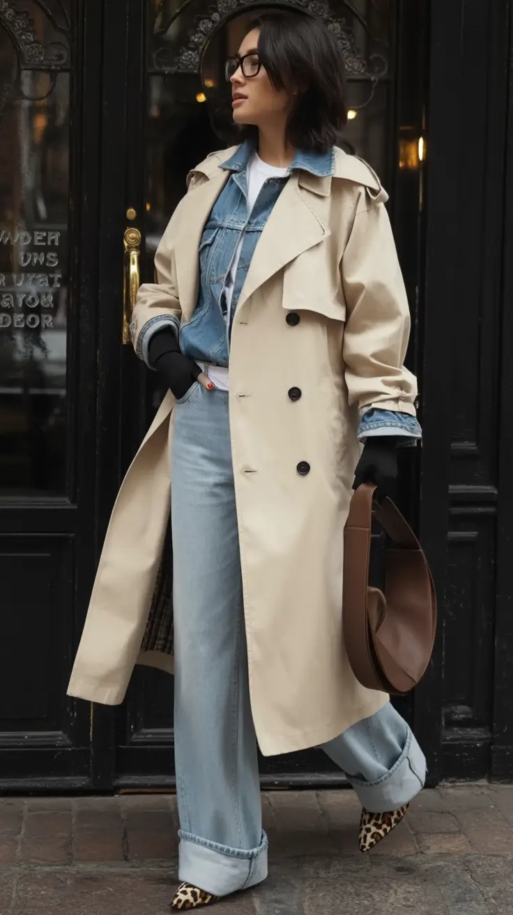 Fall outfits ideas for a fashionable 2025 lookbook City Layers and Leopard Soles