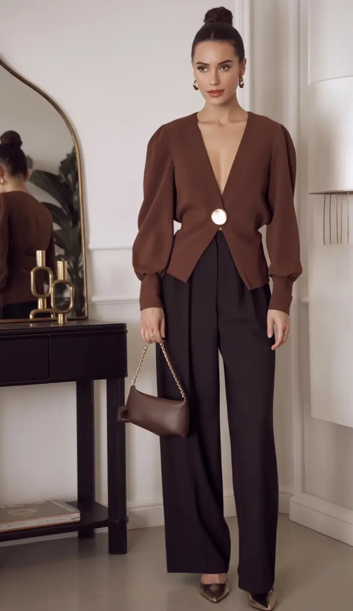 Fall outfits ideas for a fashionable 2025 lookbook Sultry Minimalism With A Warm Undertone