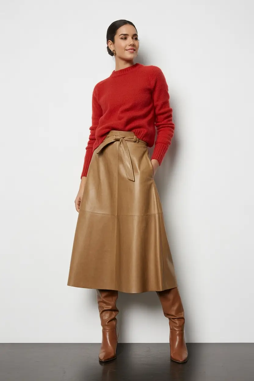 fall skirt outfits ideas 2025 Earth Tones with Intentional Warmth