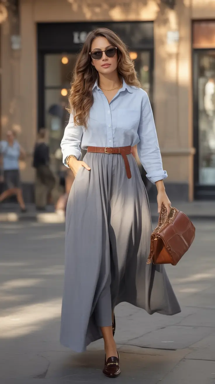 Fall transitional outfits to try in 2025 Soft Movement in City Neutrals
