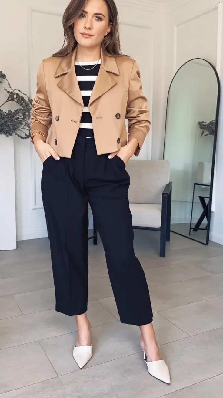 Fall transitional outfits to try in 2025 Muted Mornings and Boardroom Confidence