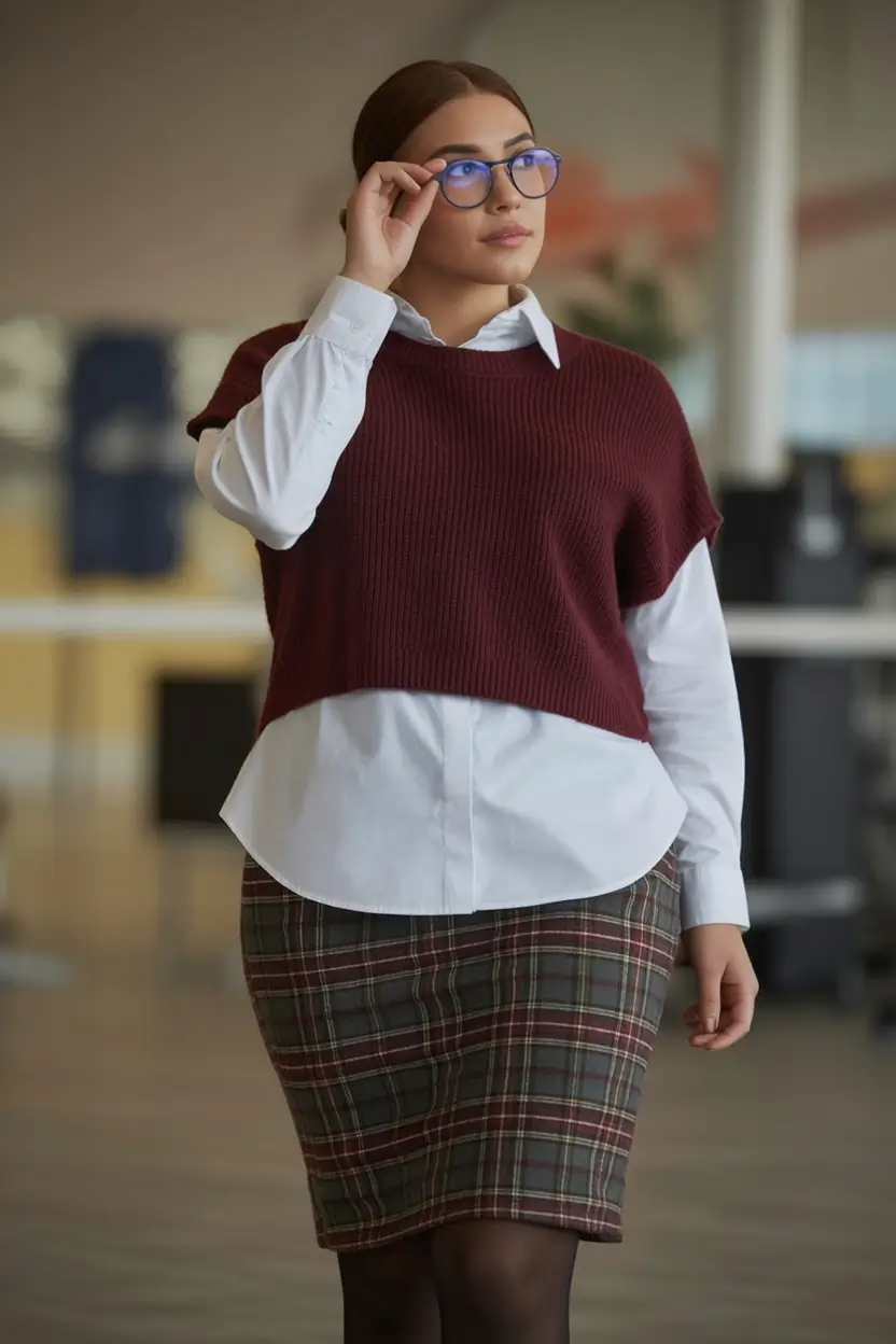 Fall transitional outfits to try in 2025 Retro Prep With a Brainy Edge