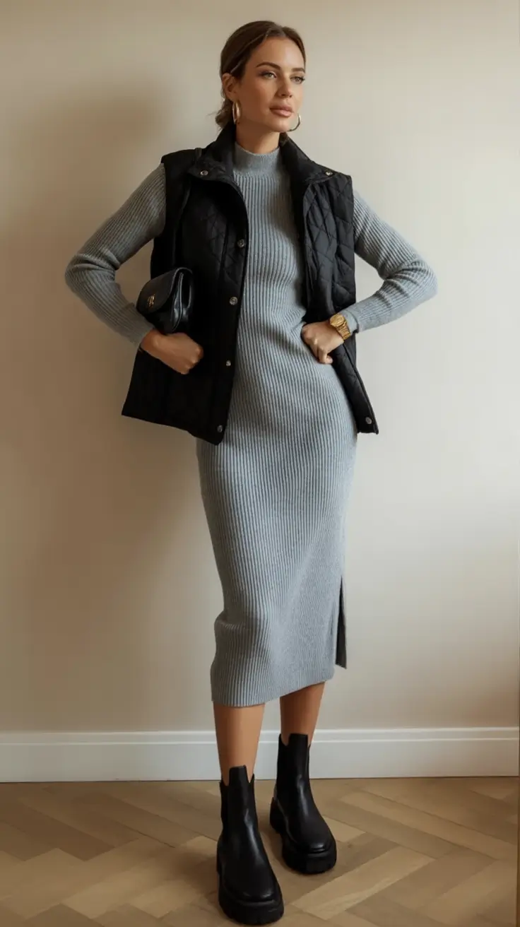 Fall transitional outfits to try in 2025 The Quilted Layer That Makes the Look