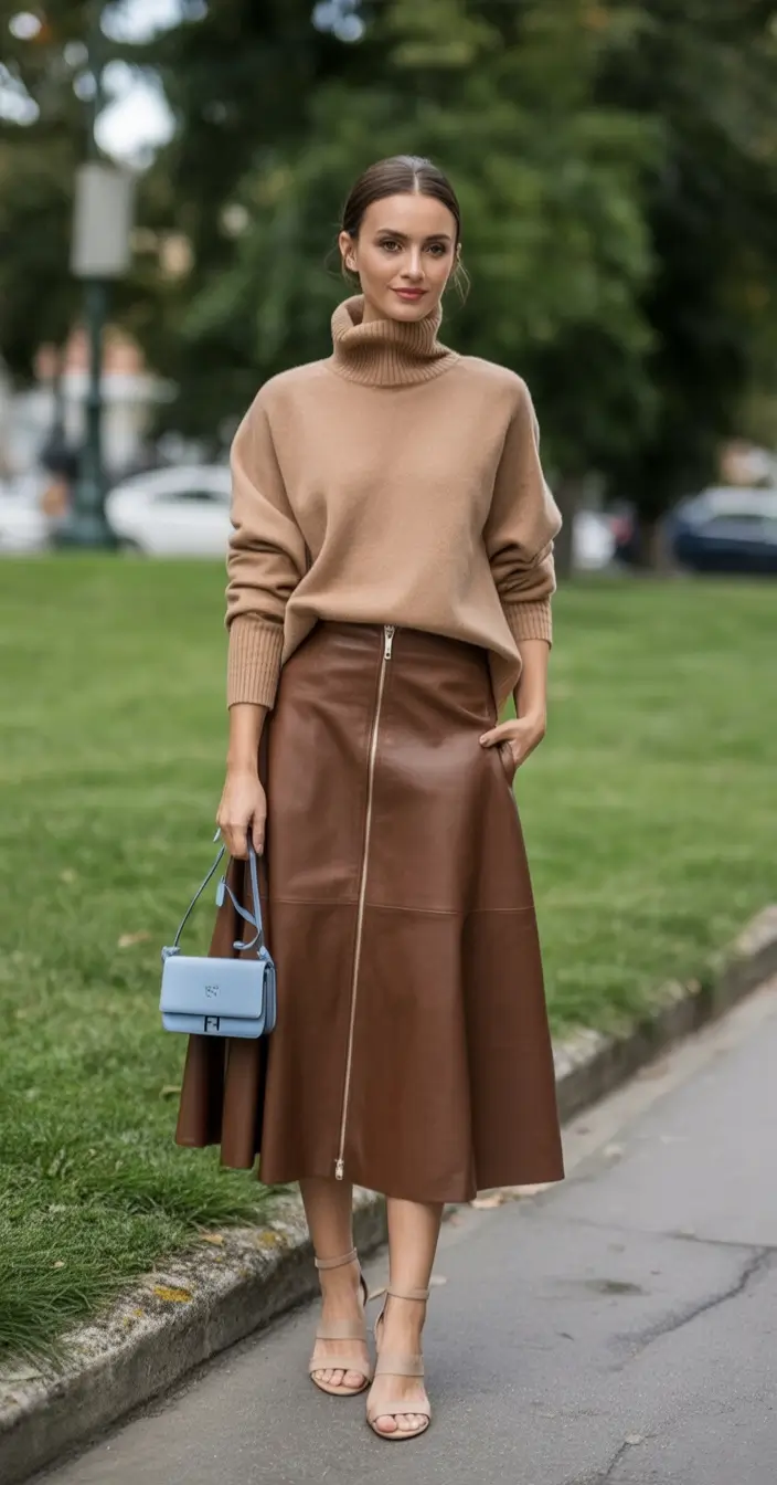 Fall transitional outfits to try in 2025 Caramel and Chocolate A Luxe Combination