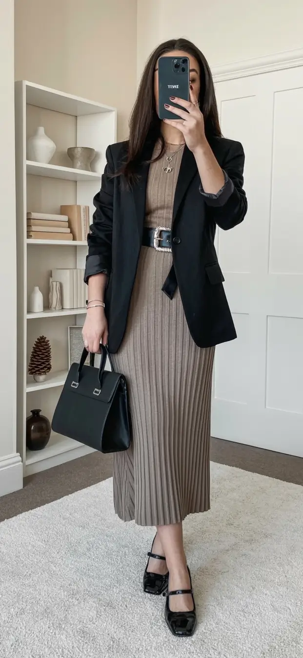 Fall transitional outfits to try in 2025 Boardroom Softness