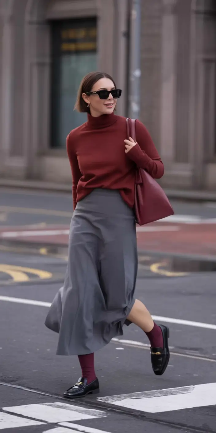 Fall transitional outfits to try in 2025 Oxblood Energy