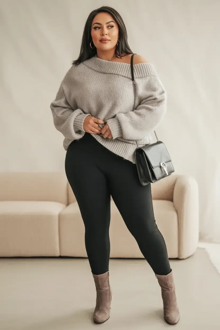 2025 Fashion Capsule Wardrobe for Plus Sizes Women Weekend Knit Done Right