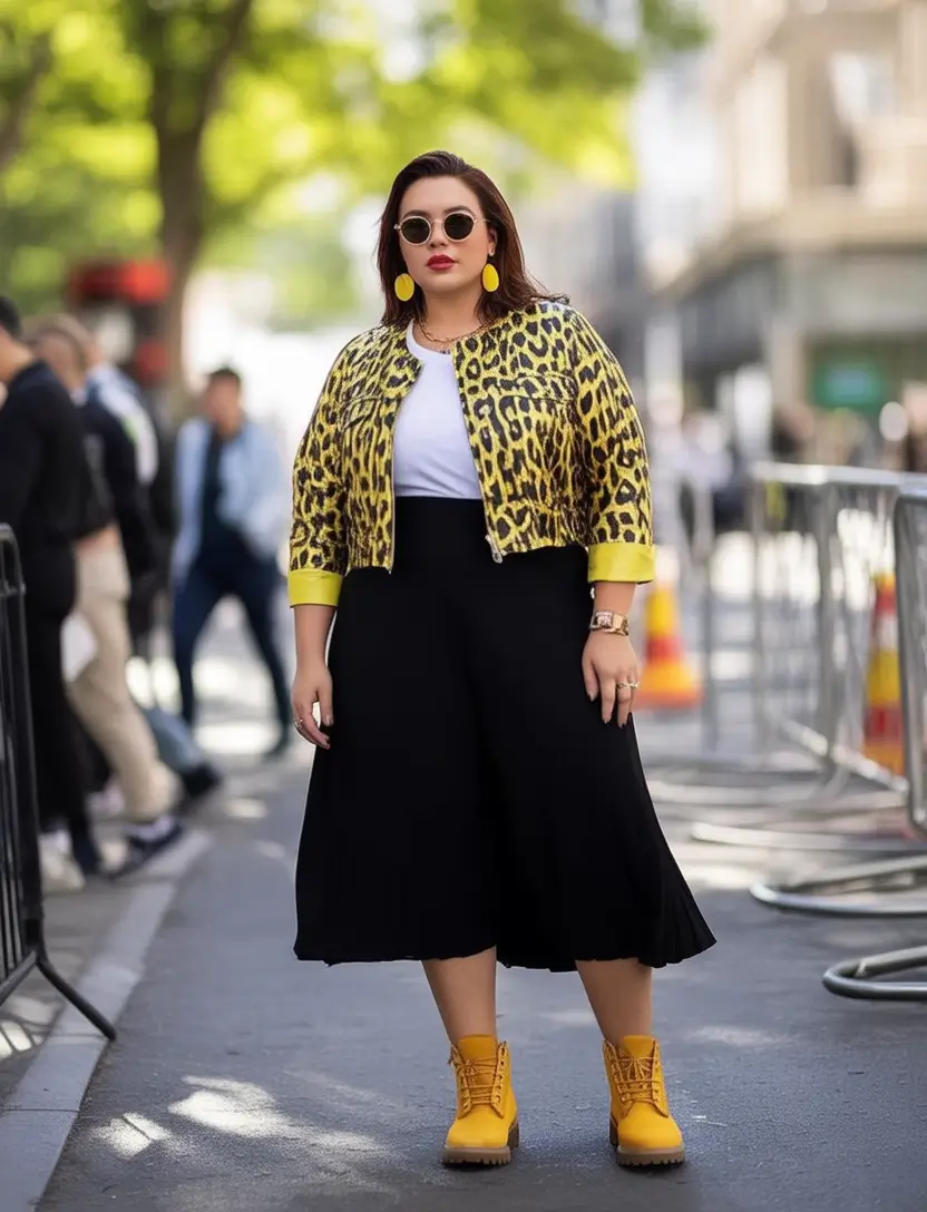 2025 Fashion Capsule Wardrobe for Plus Sizes Women Urban Safari Meets Street Edge