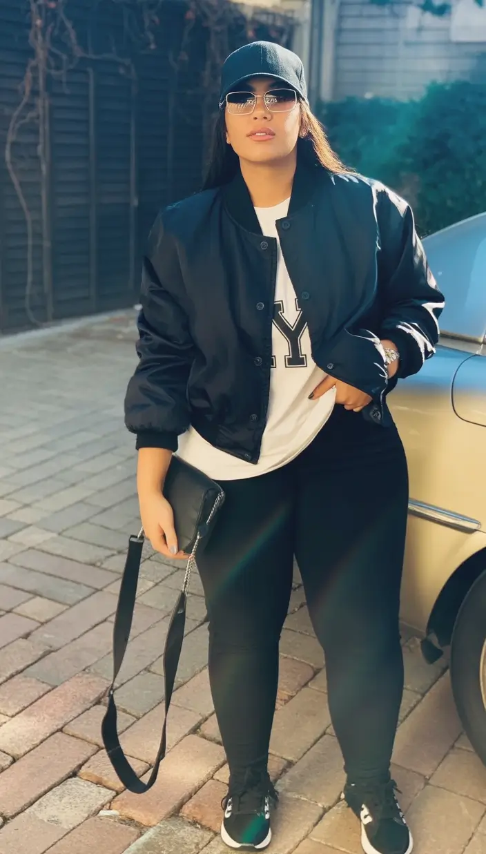 2025 Fashion Capsule Wardrobe for Plus Sizes Women Varsity Minimalism on the Go