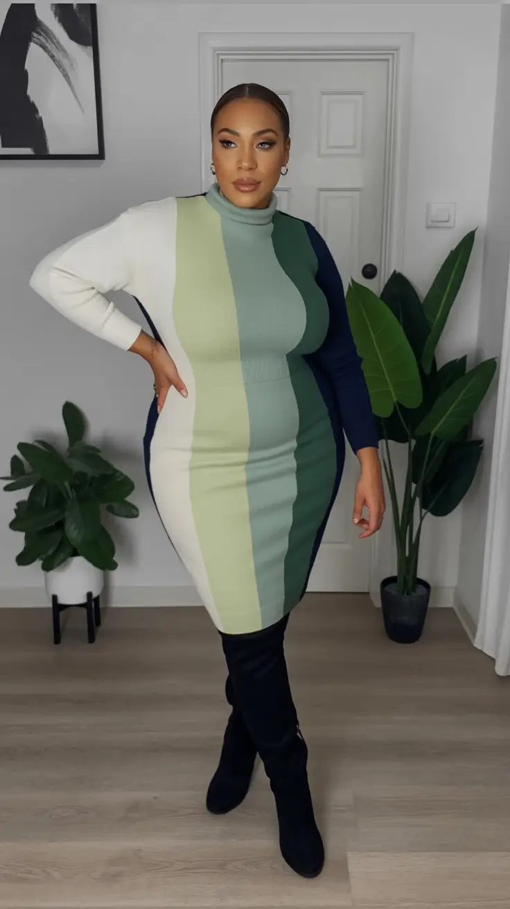 2025 Fashion Capsule Wardrobe for Plus Sizes Women Sculpted in Color Blocks