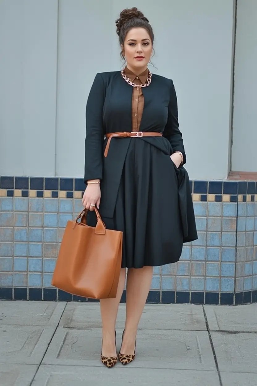 2025 Fashion Capsule Wardrobe for Plus Sizes Women Monochrome With a Twist