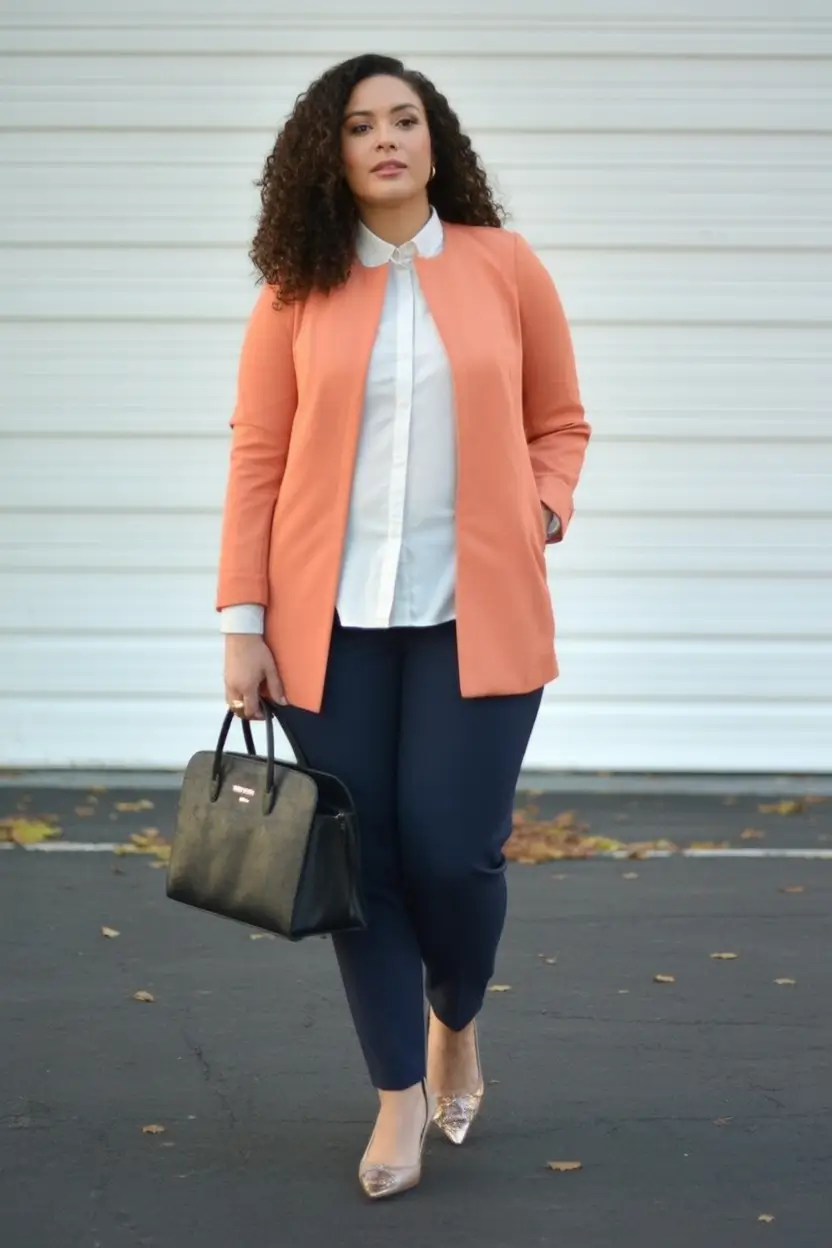 2025 Fashion Capsule Wardrobe for Plus Sizes Women Peachy Keen Professional