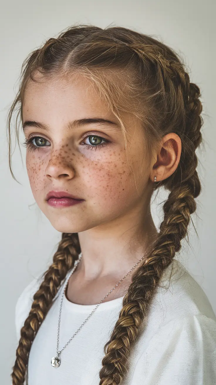 first day of school hairstyles ideas 2025 Classic Twin Braids with Defined Parts