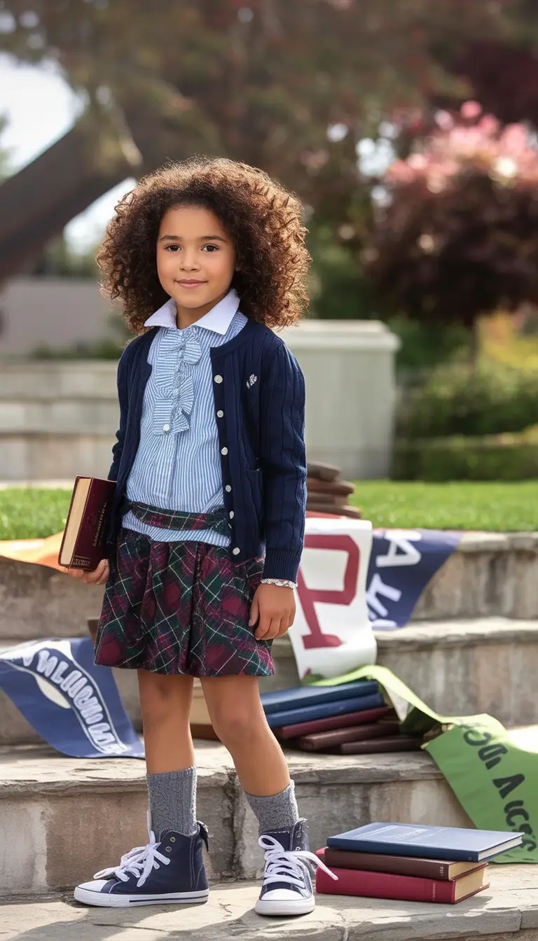 first day of school outfits ideas 2025 Varsity Classic Meets Street Cool