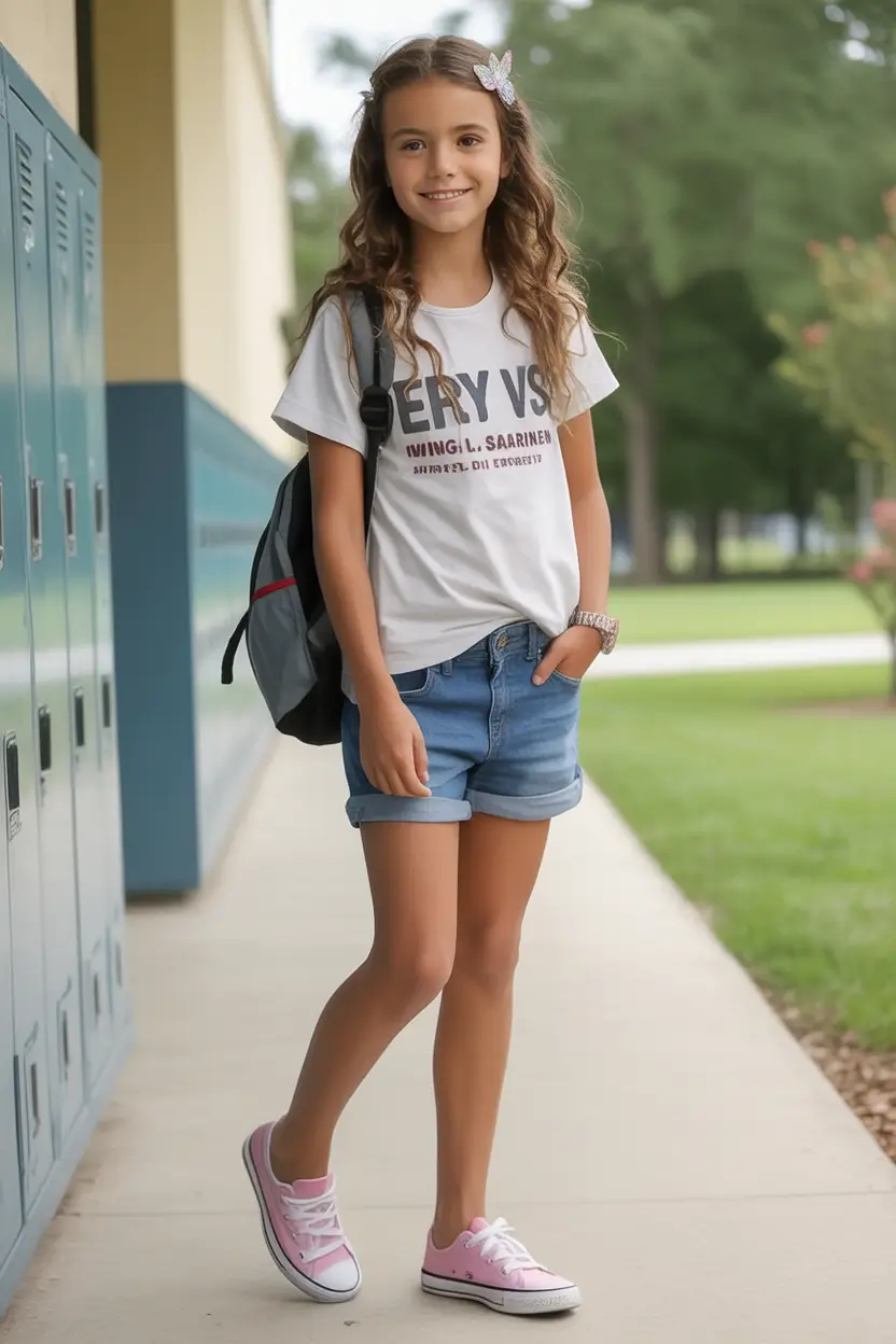 first day of school outfits ideas 2025 Easygoing Cool for Hot Hallways
