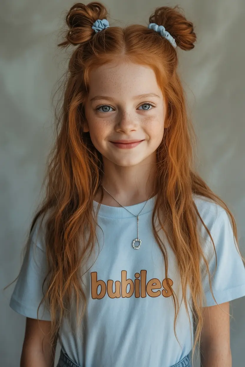 Fresh & Easy Hairstyles for the First Day of School 2025 Loose Waves and Scrunchie Buns