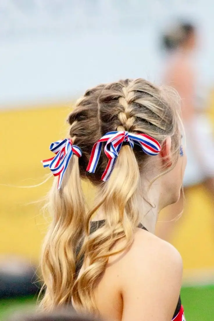 Hair Looks That Celebrate July 4th 2025 Double Dutch Braids with Americana Flair