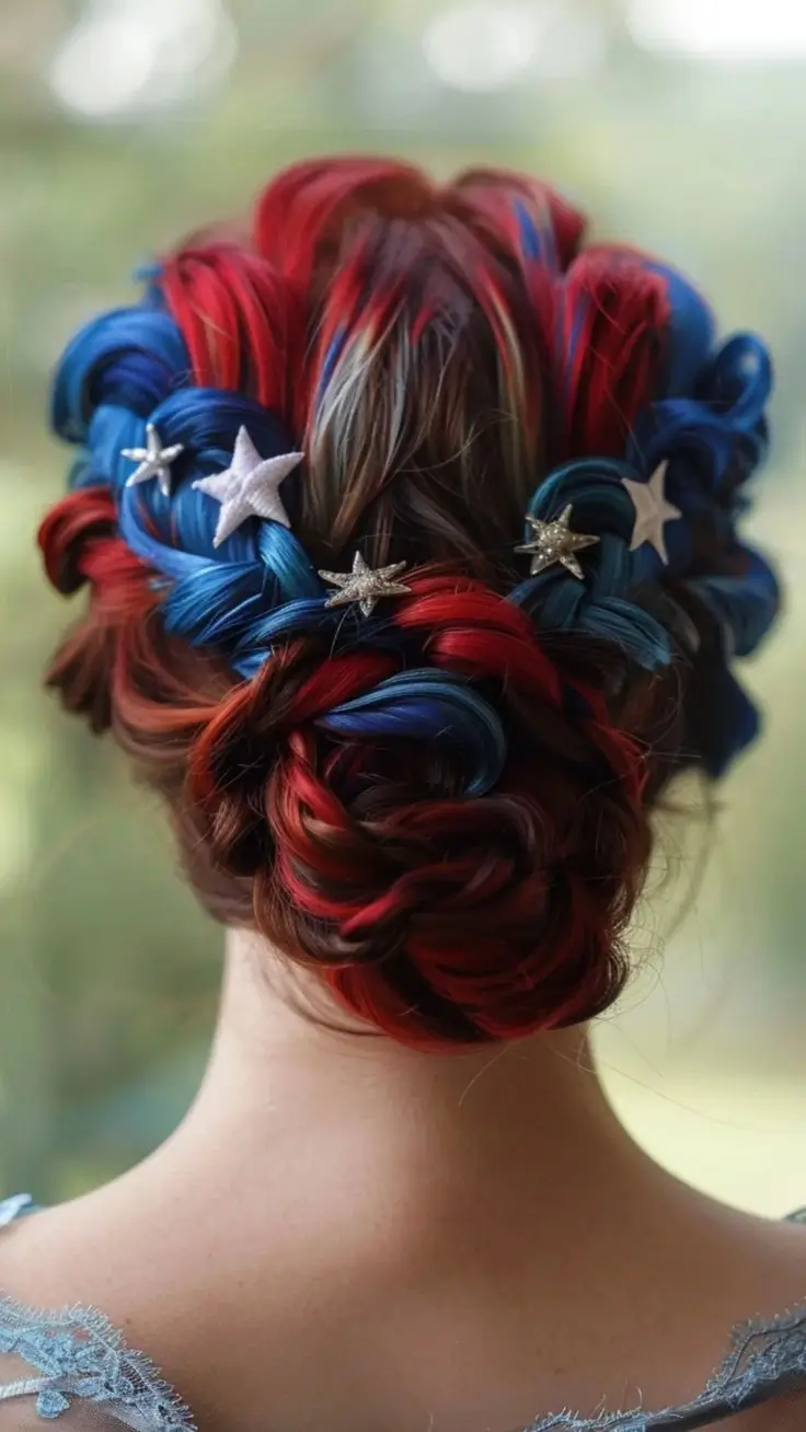 Hair Looks That Celebrate July 4th 2025 Freedom Inspired Braided Mohawk