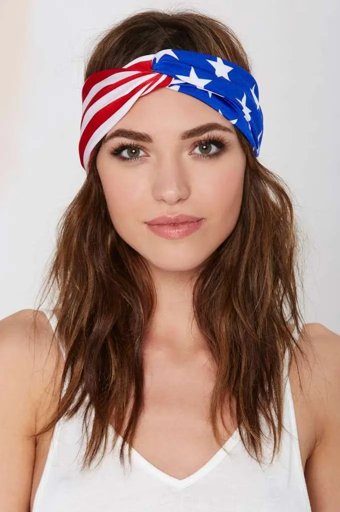 Hair Looks That Celebrate July 4th 2025 Stars And Stripes Headwrap Elegance