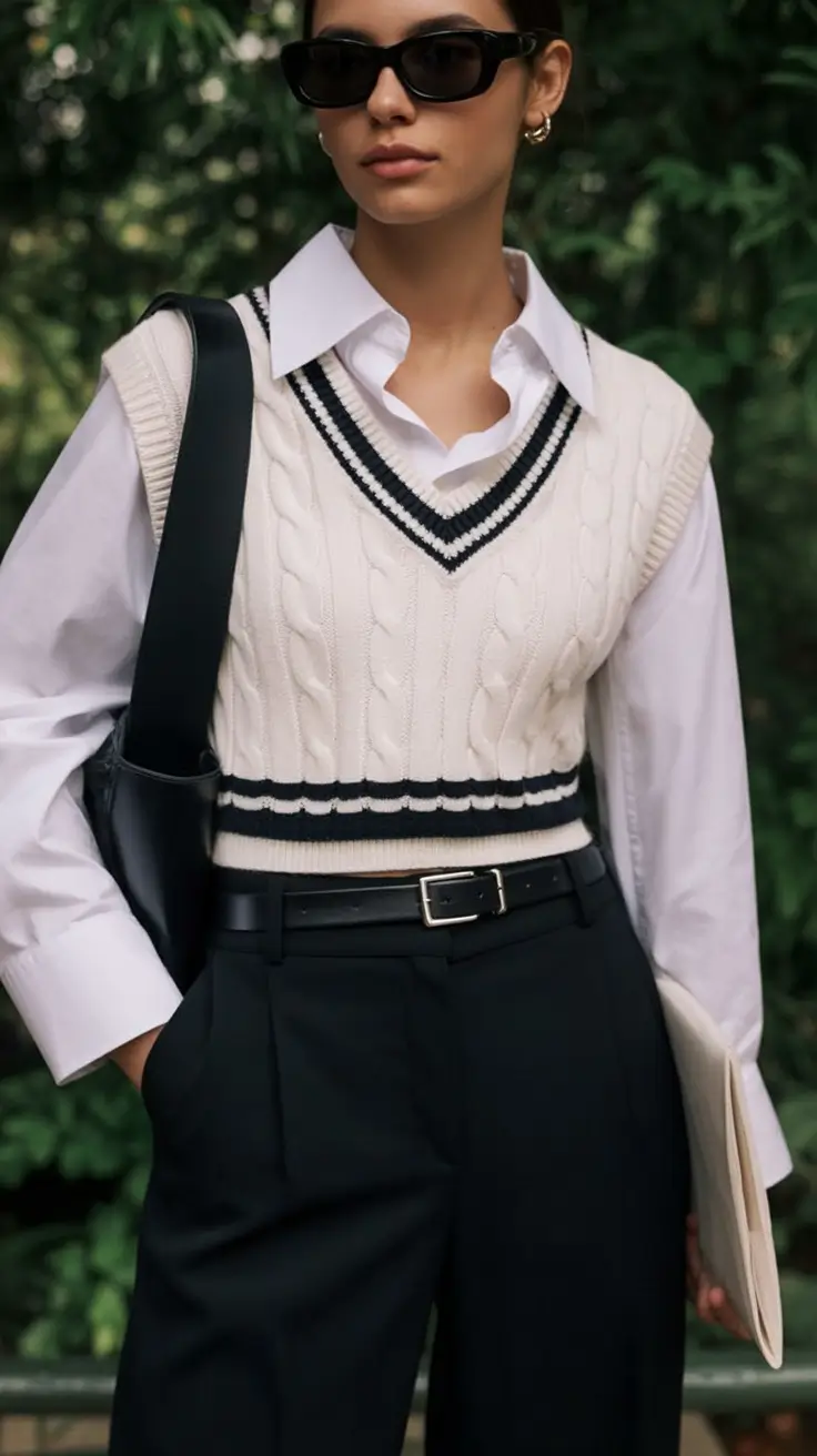 How to dress business casual this fall - outfits ideas 2025 Modern Preppy with a Masculine Edge
