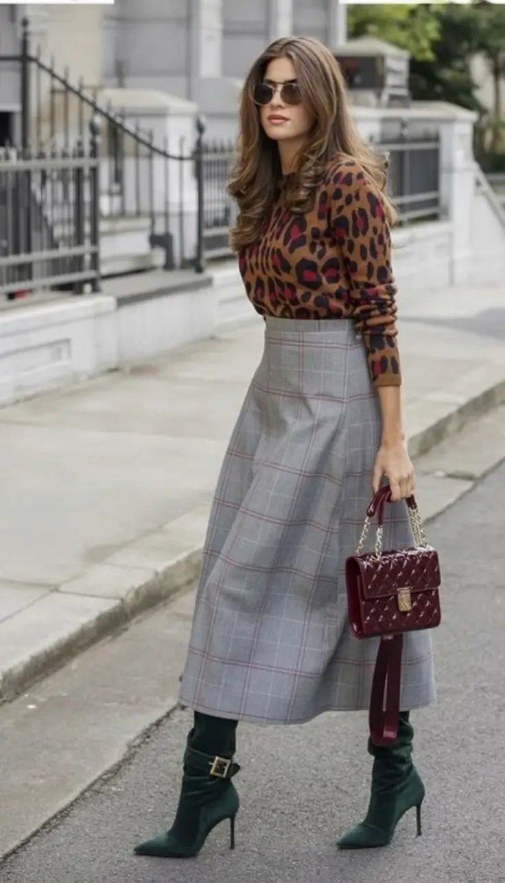 How to dress business casual this fall - outfits ideas 2025 Print Mixing Like a Pro