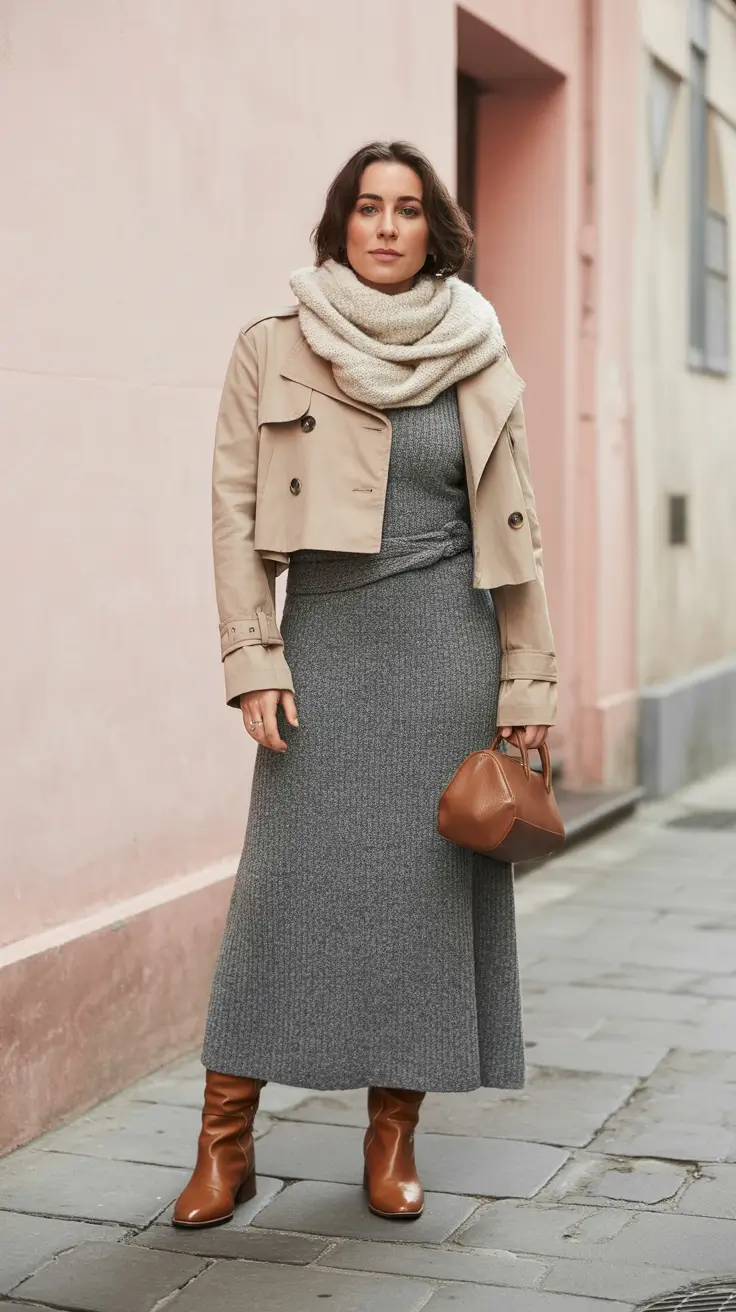 How to style boots this fall - trendy outfits inspiration 2025 Effortless Taupe In Motion