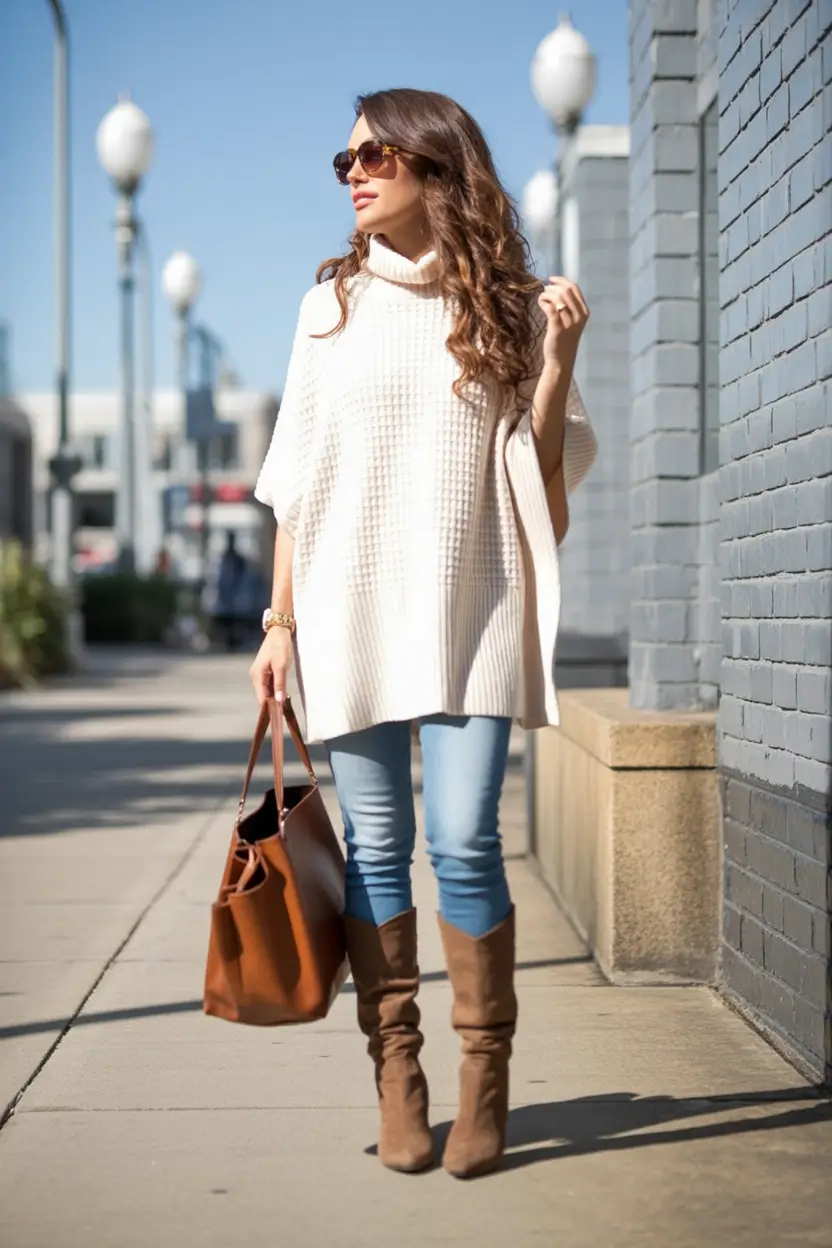 How to style boots this fall - trendy outfits inspiration 2025 Cream Textures With Coffee Tones