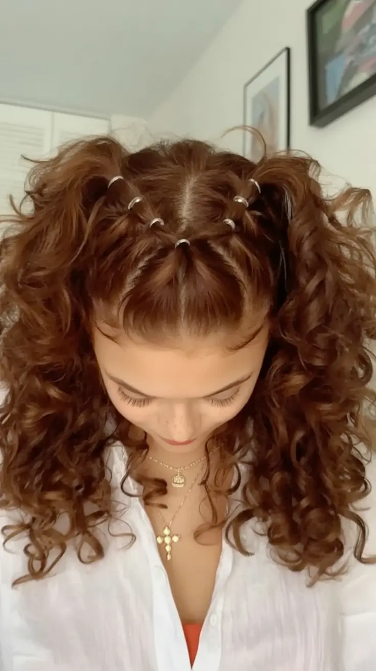 labor day hairstyles ideas 2025 Bubble Crown on Curls