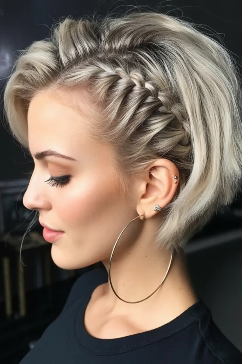labor day hairstyles ideas 2025 Twist-Back Bob Luxe