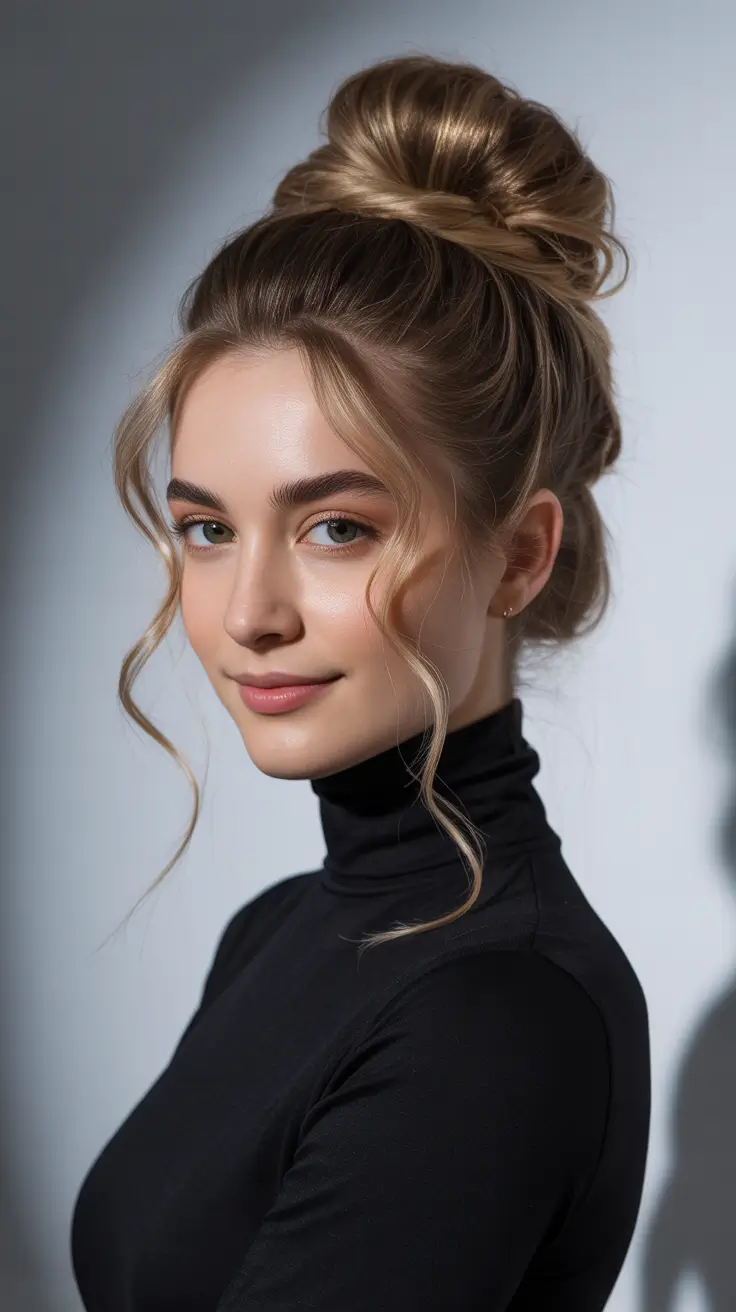labor day hairstyles ideas 2025 Elegant High Twist Bun