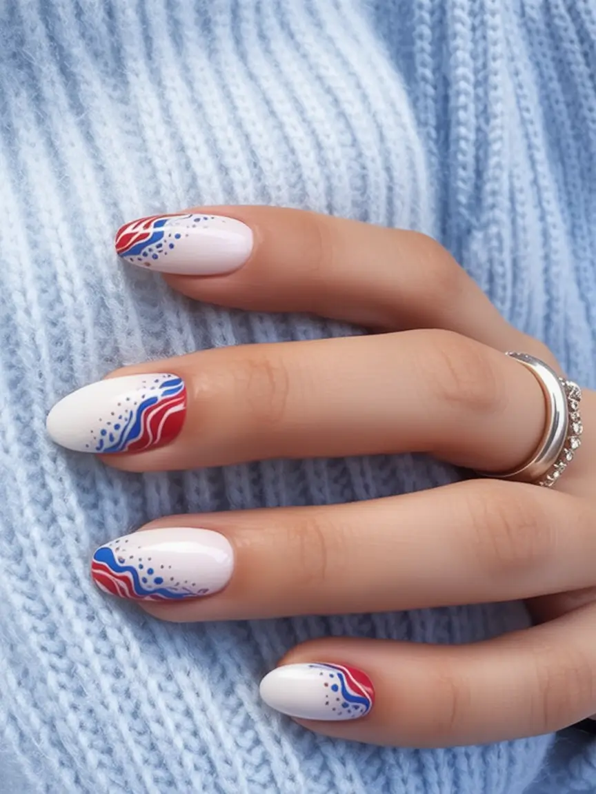 labor day nails ideas 2025 Labor Day Doodle Pop