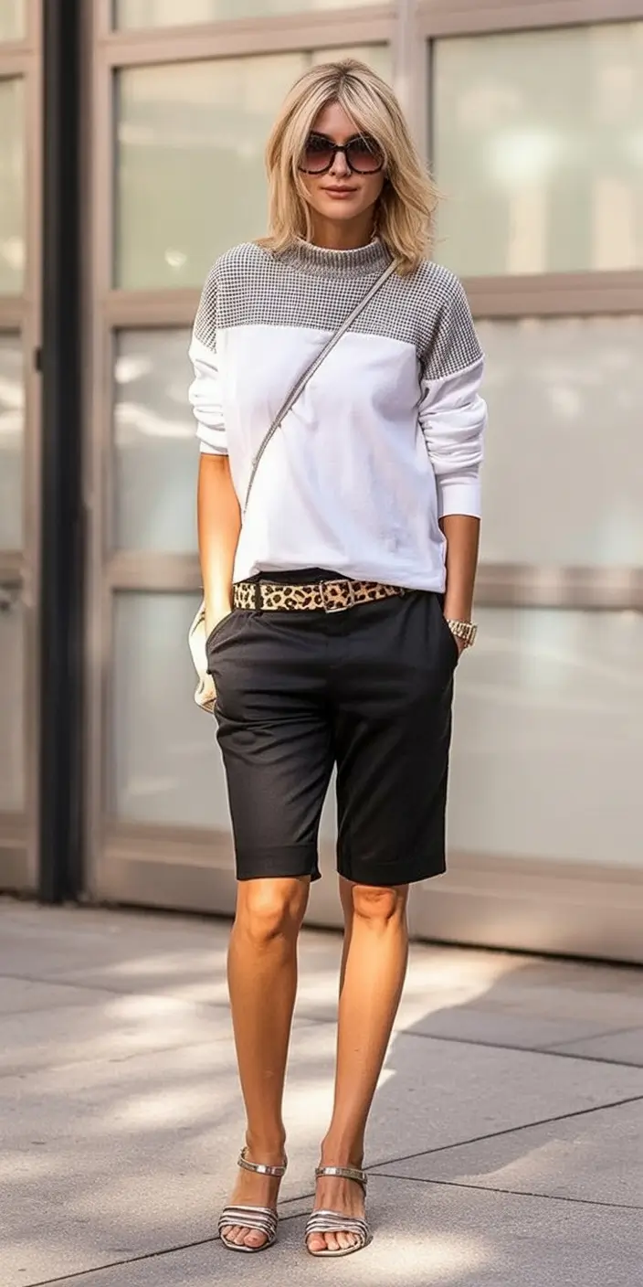 Labor Day Outfits Ideas 2025 Smart Shorts & Animal Print