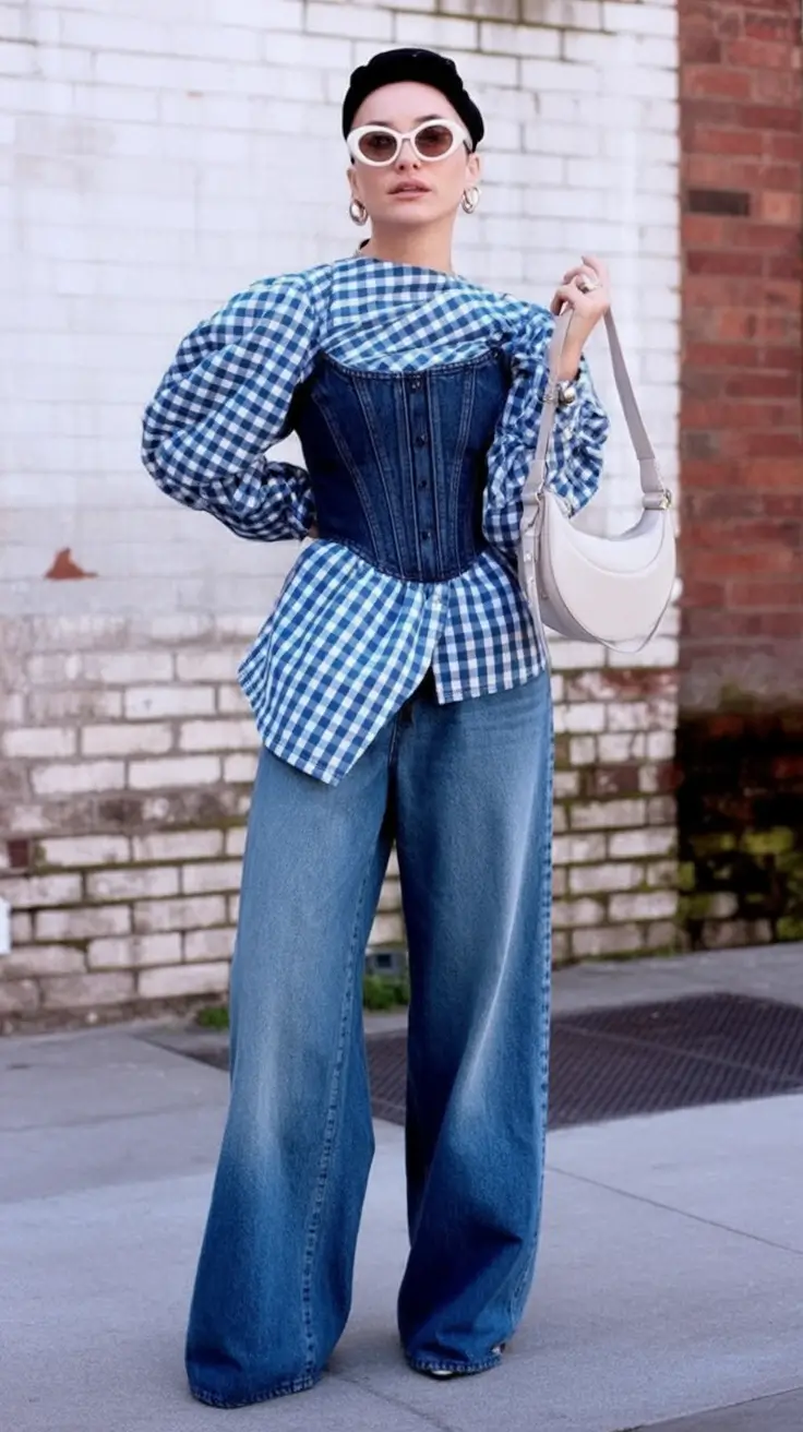Labor Day Outfits Ideas 2025 Denim Corset Magic