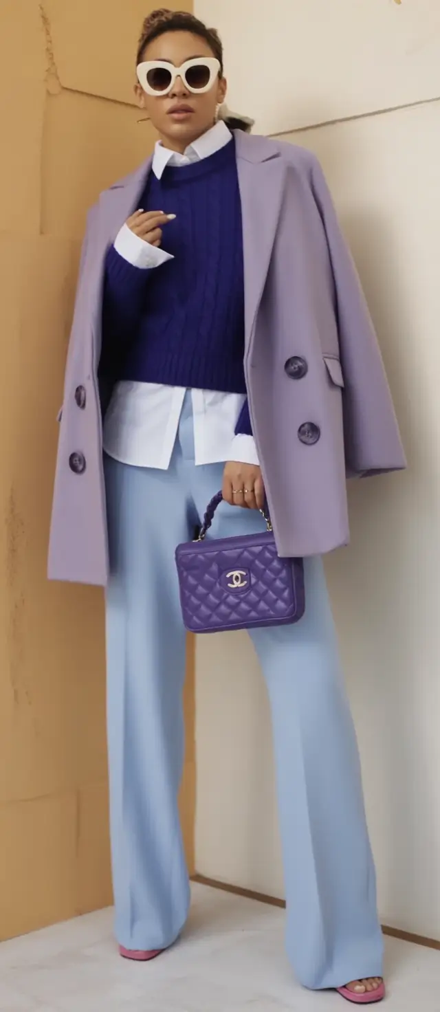 Minimalist Fall Fashion: Capsule Closet Ideas 2025 Purple Mood Meets Power Moves