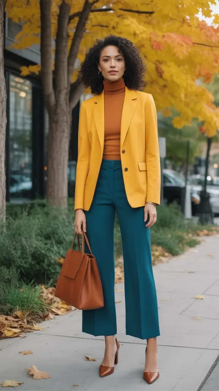 Minimalist Fall Fashion: Capsule Closet Ideas 2025 Yellow Blaze with Cool Confidence