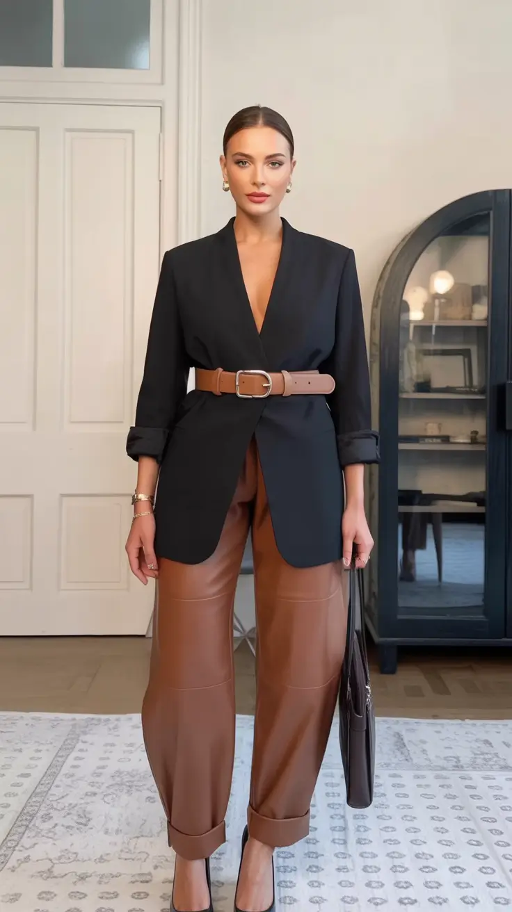 mom outfits ideas for fall 2025 Belted Power Moves