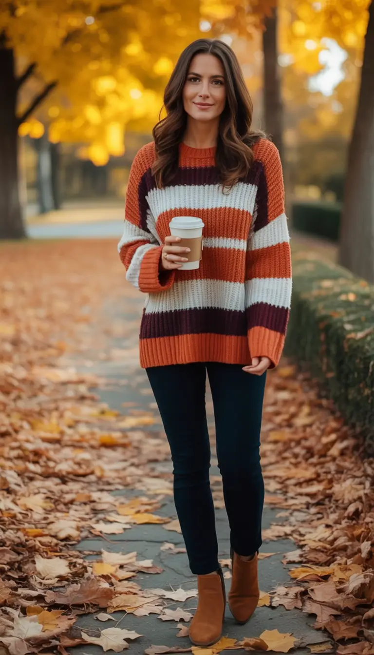 mom outfits ideas for fall 2025 Classic Cozy Stroll Vibes